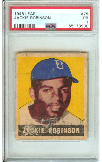 Jackie Robinson 1948 Leaf Rookie Card